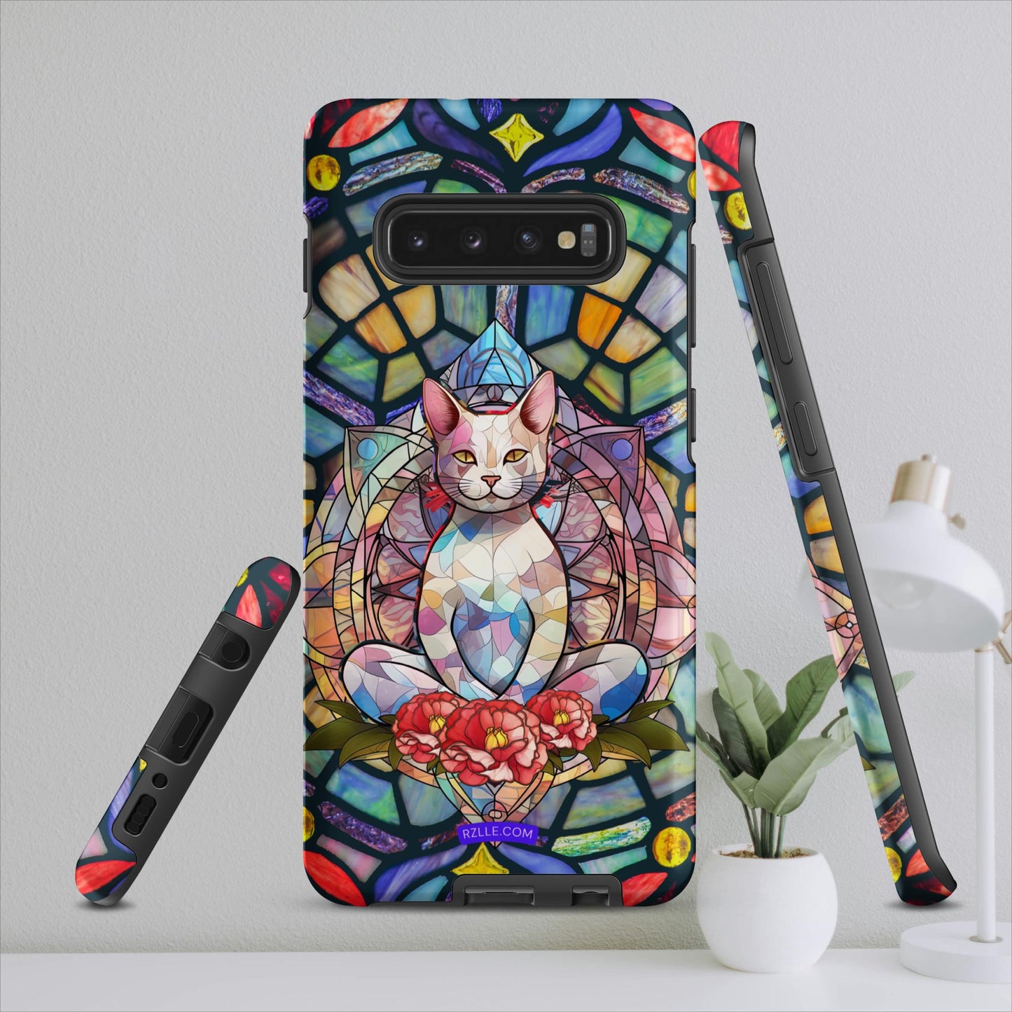 Stained Glass Zen Cat Tough case for Samsung®