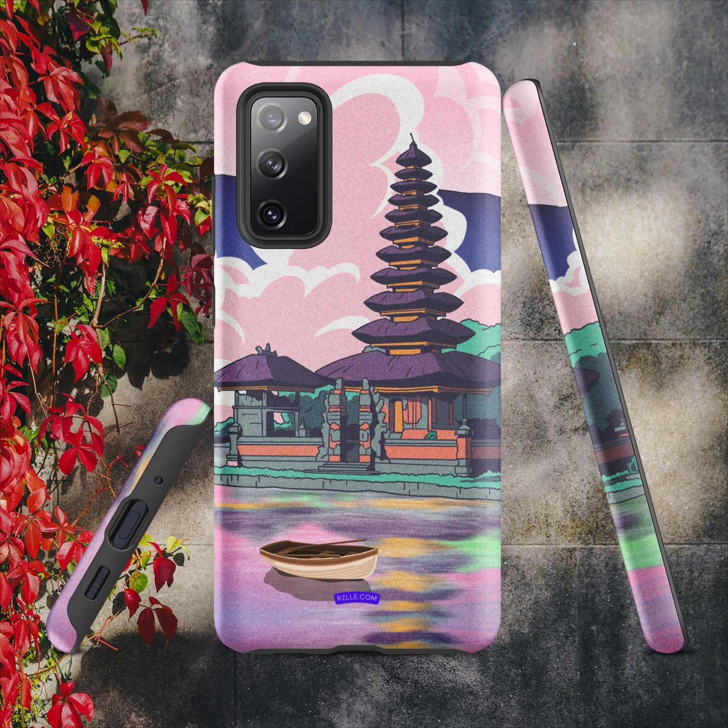 Japanese Temple In Watercolor Tough case for Samsung®