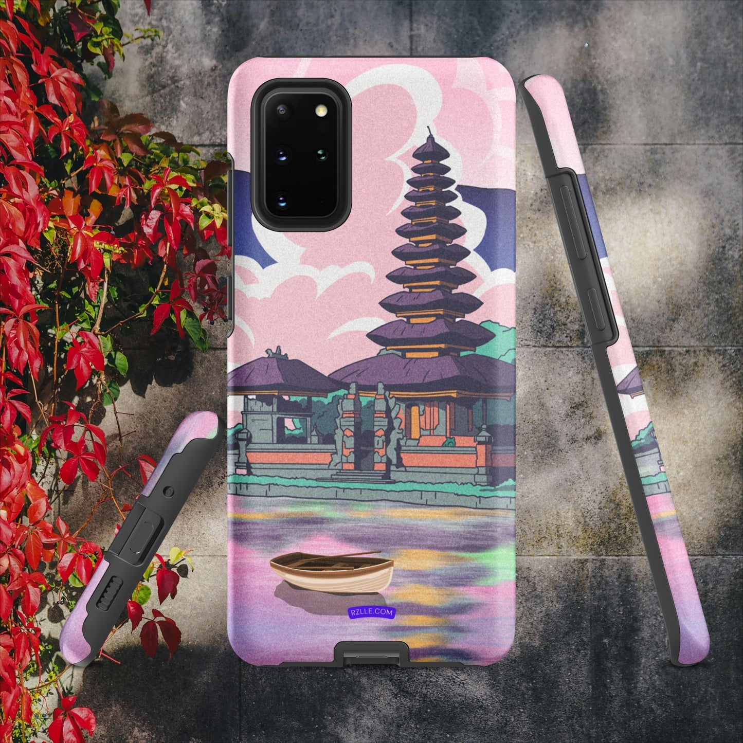 Japanese Temple In Watercolor Tough case for Samsung®