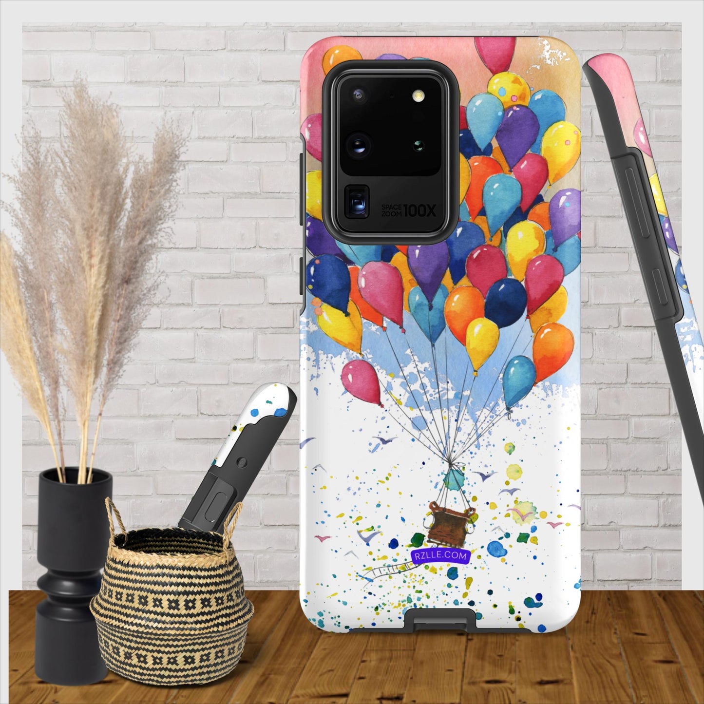 Colorful Balloons In Watercolor Samsung® Galaxy Clear Phone