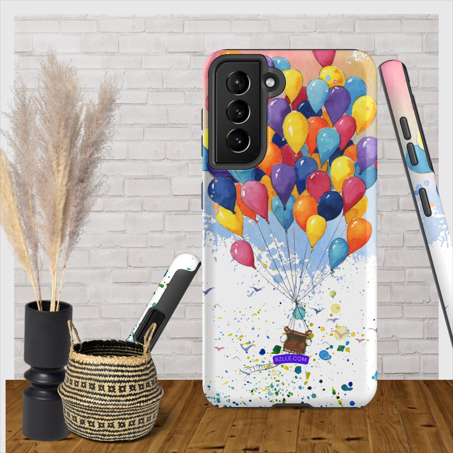 Colorful Balloons In Watercolor Samsung® Galaxy Clear Phone