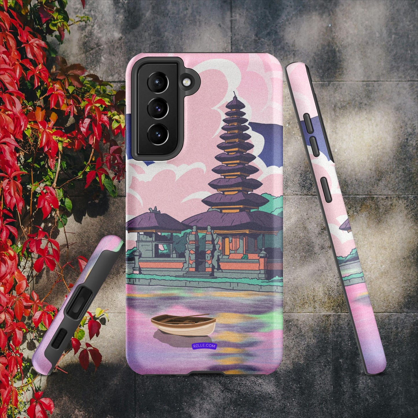 Japanese Temple In Watercolor Tough case for Samsung®