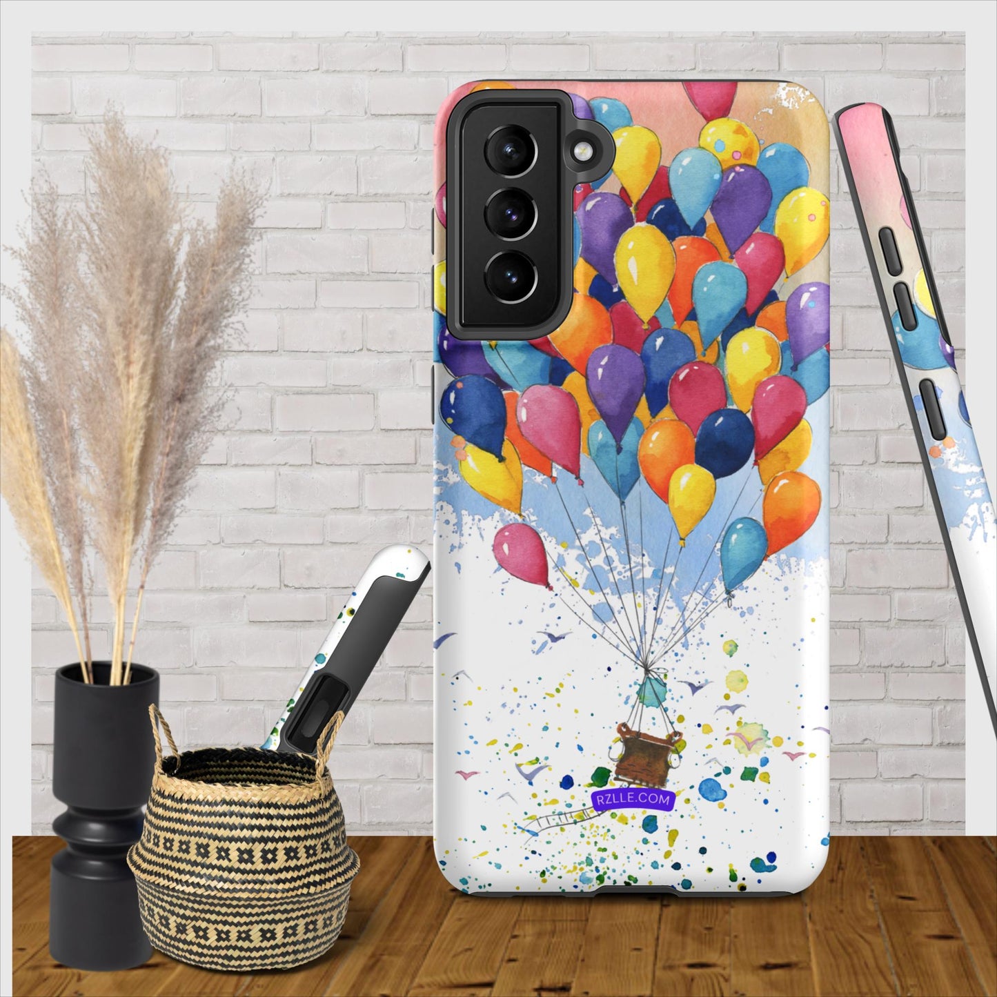 Colorful Balloons In Watercolor Samsung® Galaxy Clear Phone