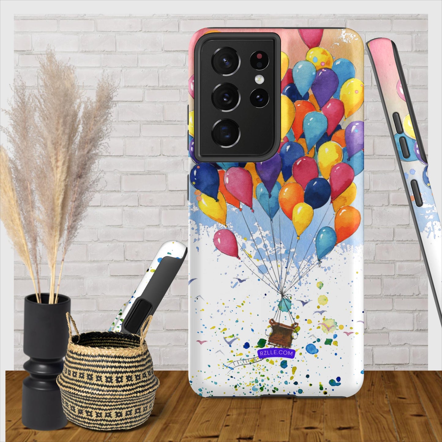 Colorful Balloons In Watercolor Samsung® Galaxy Clear Phone