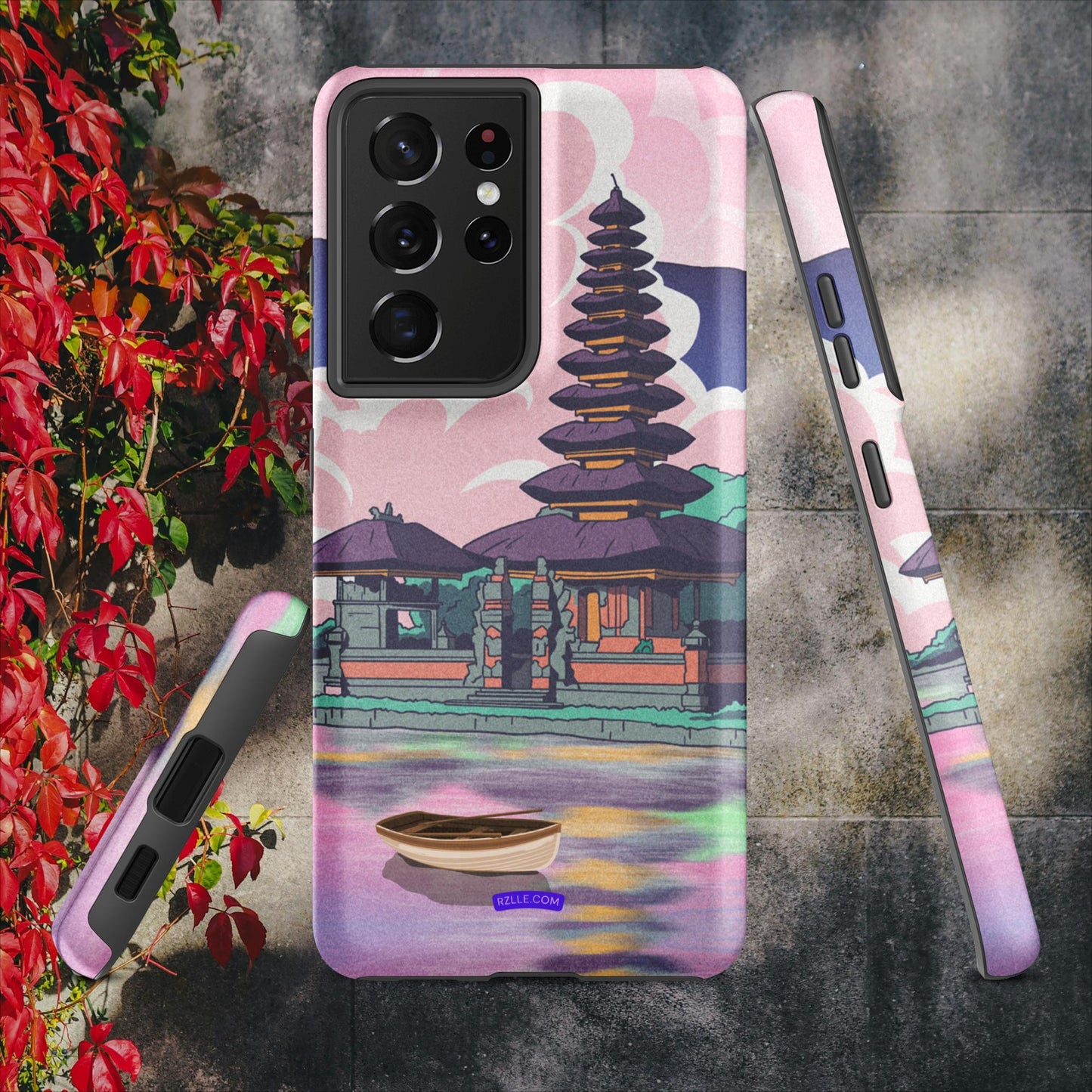 Japanese Temple In Watercolor Tough case for Samsung®