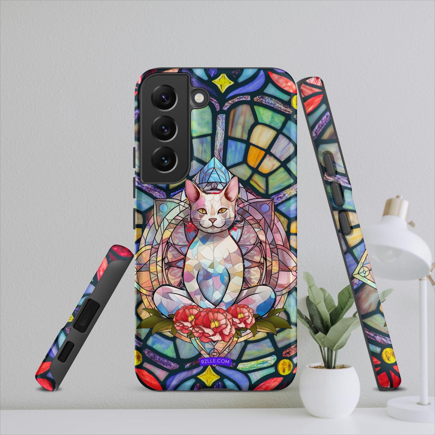 Stained Glass Zen Cat Tough case for Samsung®