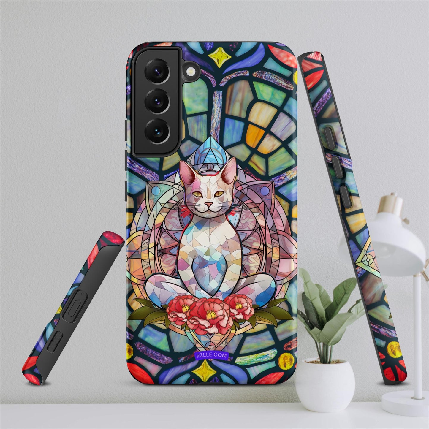 Stained Glass Zen Cat Tough case for Samsung®