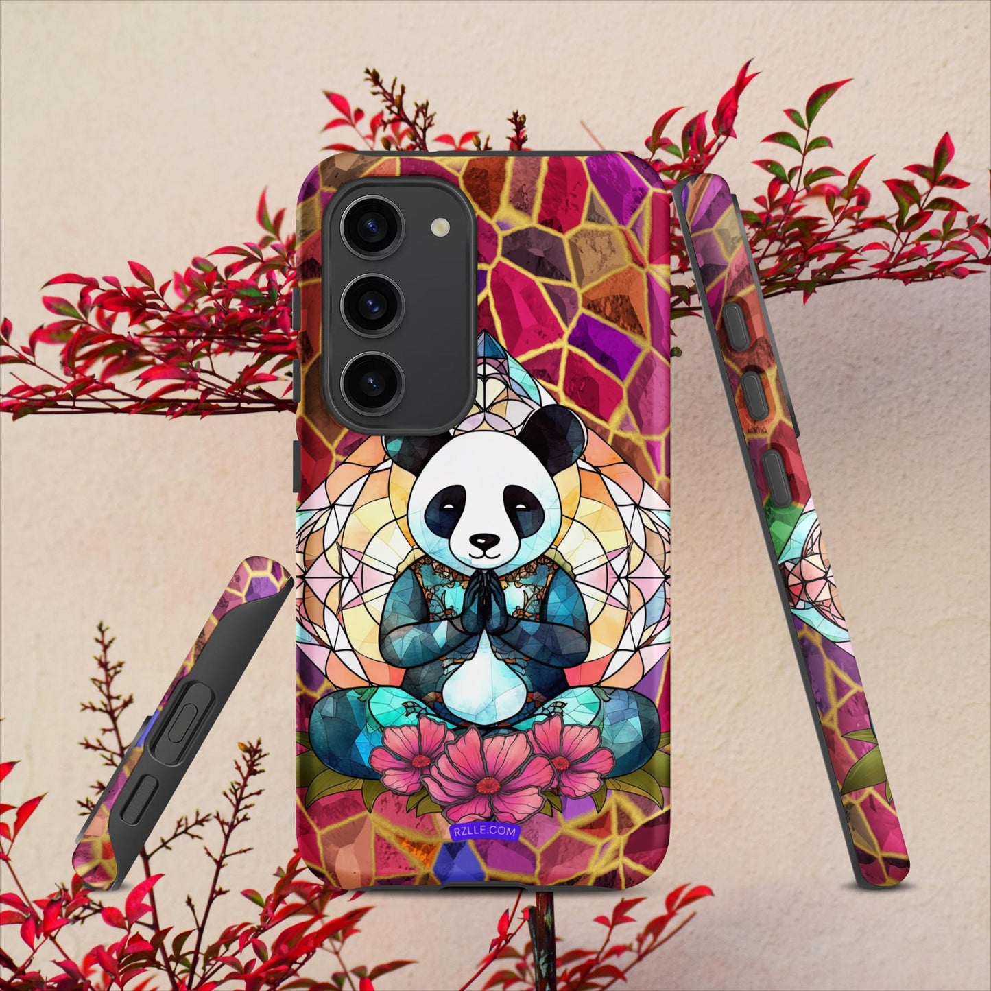 Stained Glass Zen Panda Tough case for Samsung®