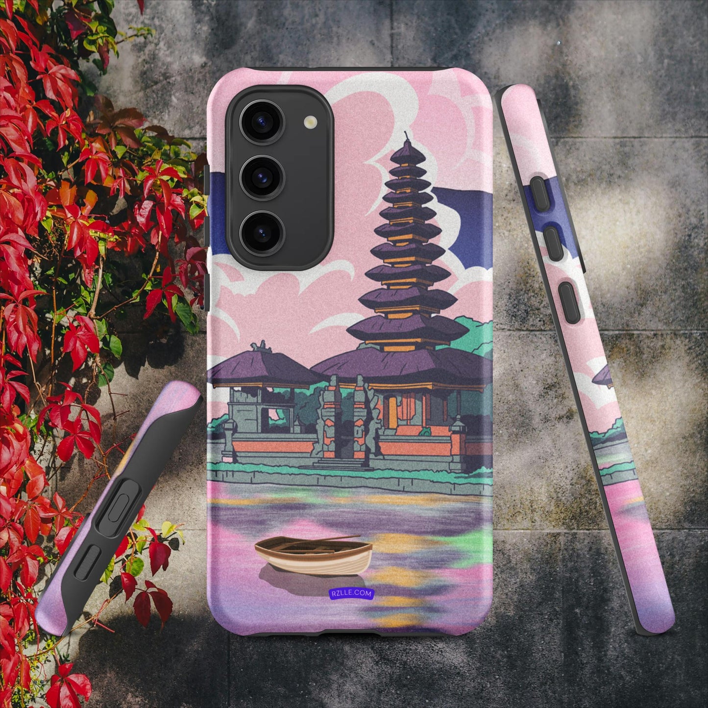 Japanese Temple In Watercolor Tough case for Samsung®