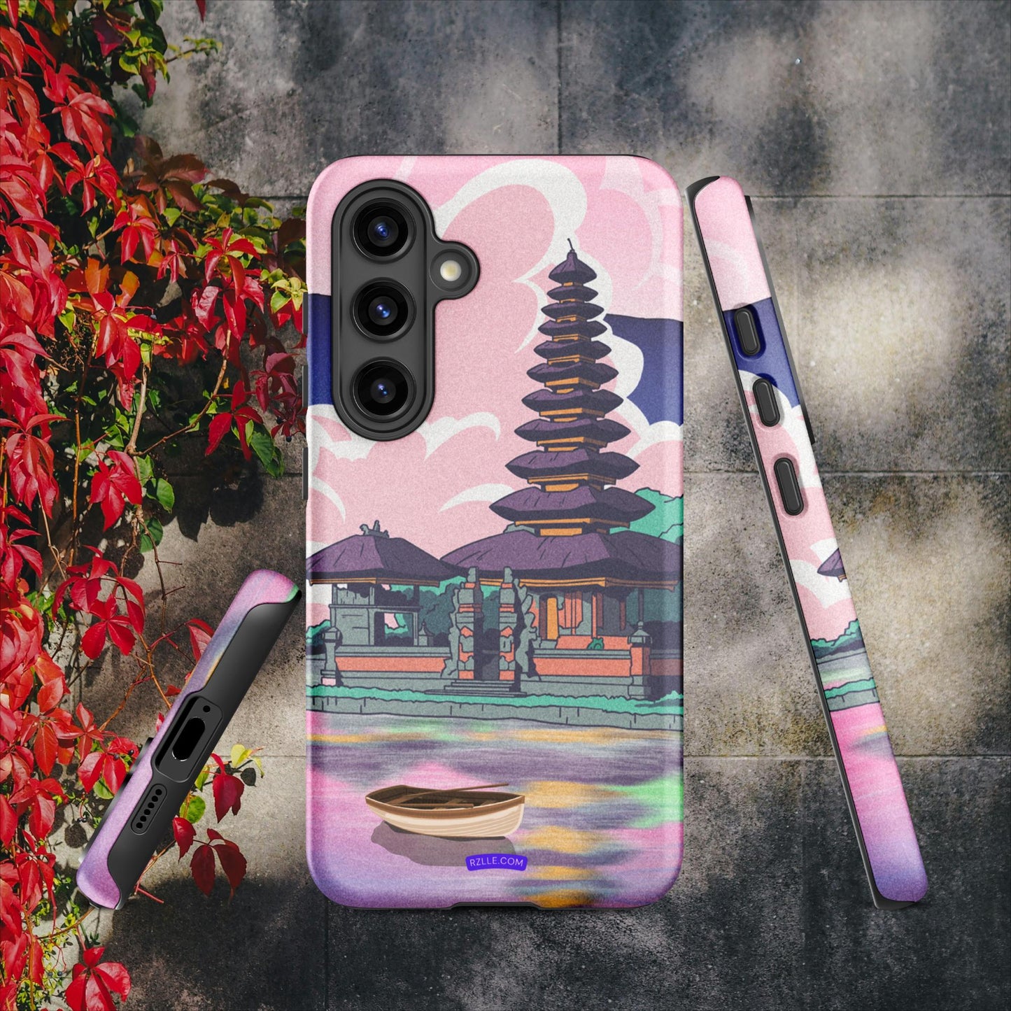 Japanese Temple In Watercolor Tough case for Samsung®