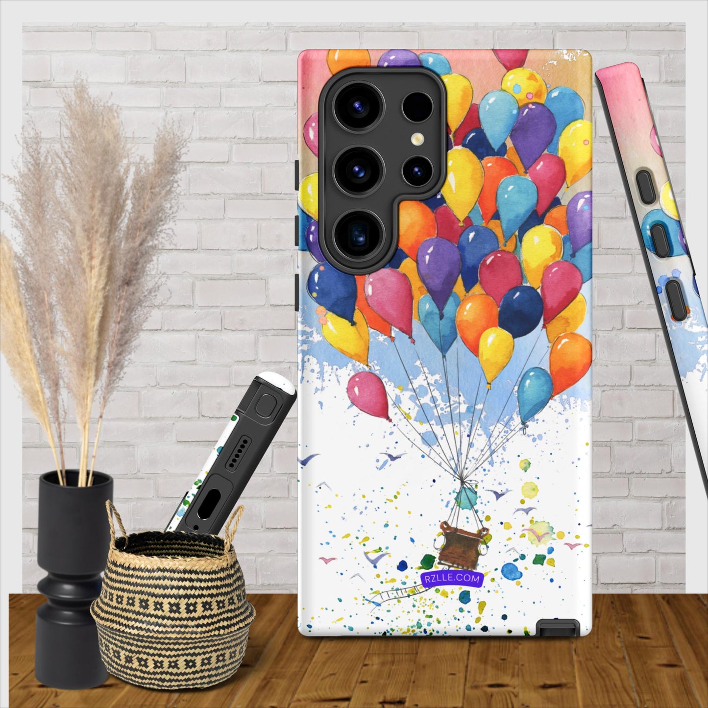 Colorful Balloons In Watercolor Samsung® Galaxy Clear Phone