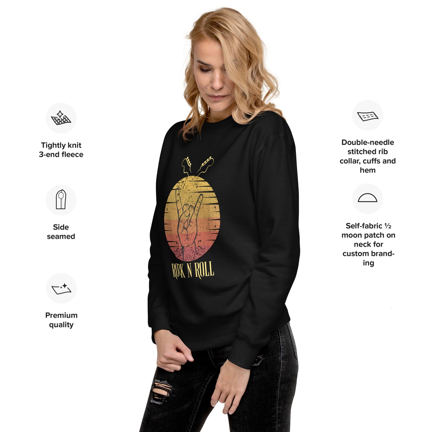 Rock N Roll Unisex Premium Sweatshirt