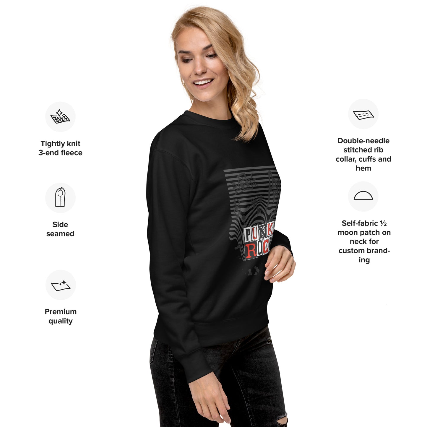 Punk Rock Unisex Premium Sweatshirt