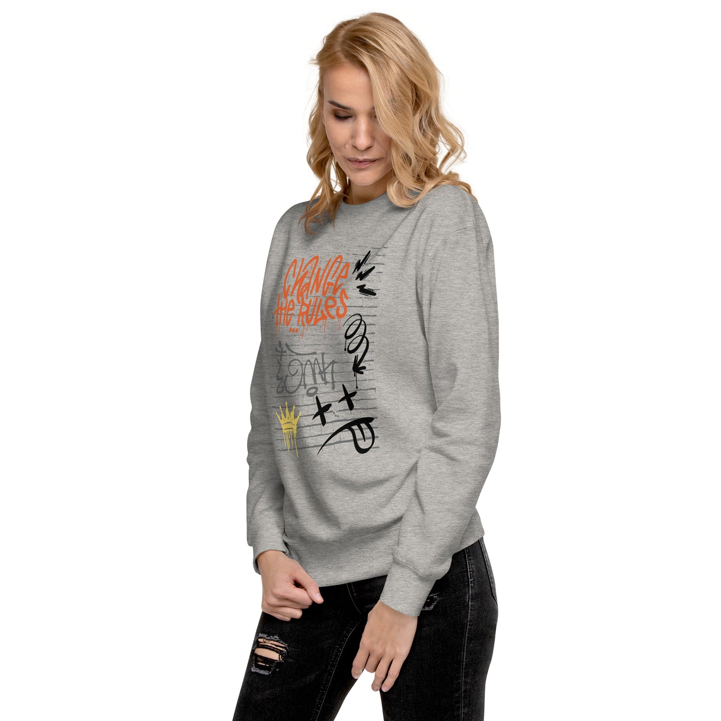 Graffiti Change The Rules Unisex Premium Sweatshirt