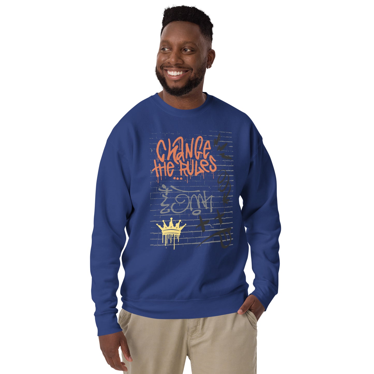 Graffiti Change The Rules Unisex Premium Sweatshirt