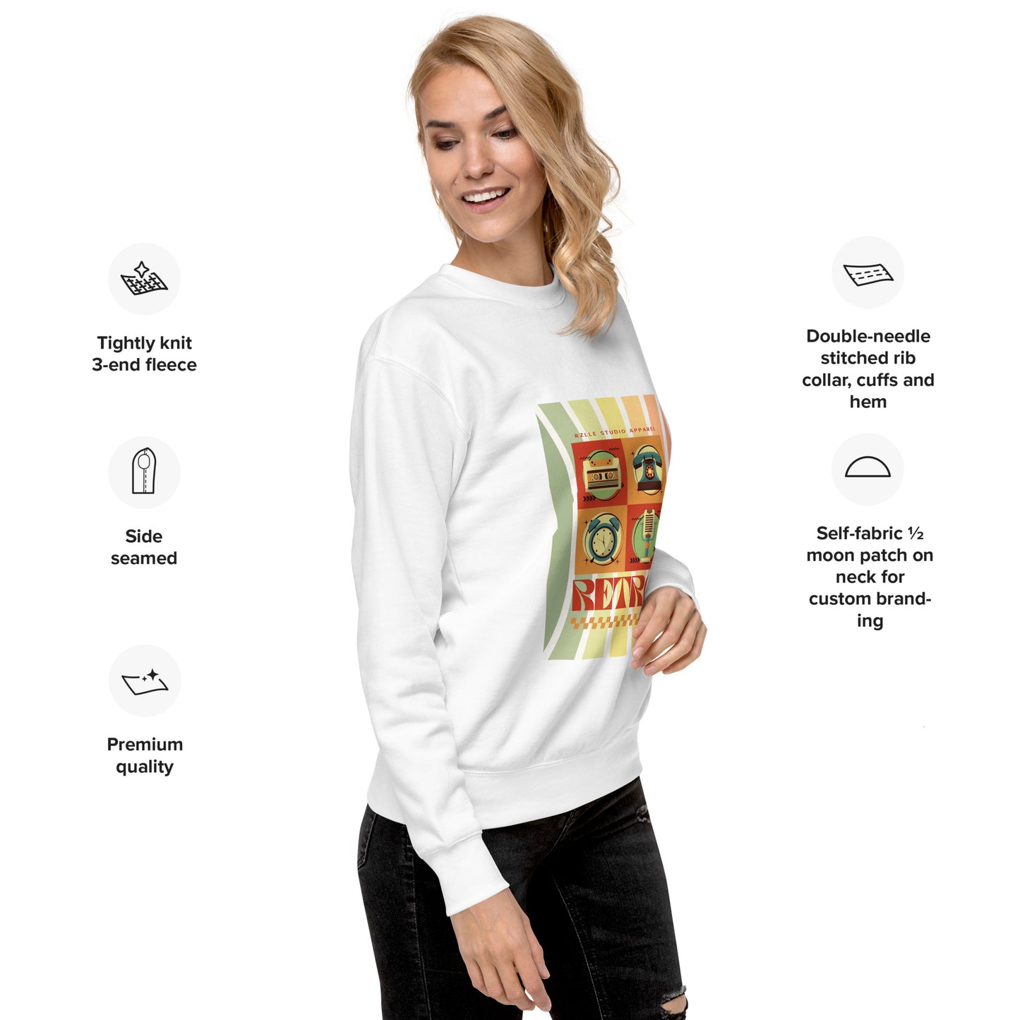 Retro Studio Unisex Premium Sweatshirt