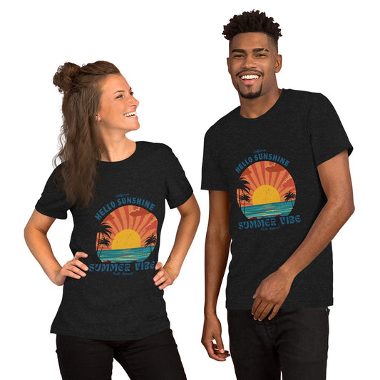 Hello Sunshine Summer Vibe Unisex t-shirt