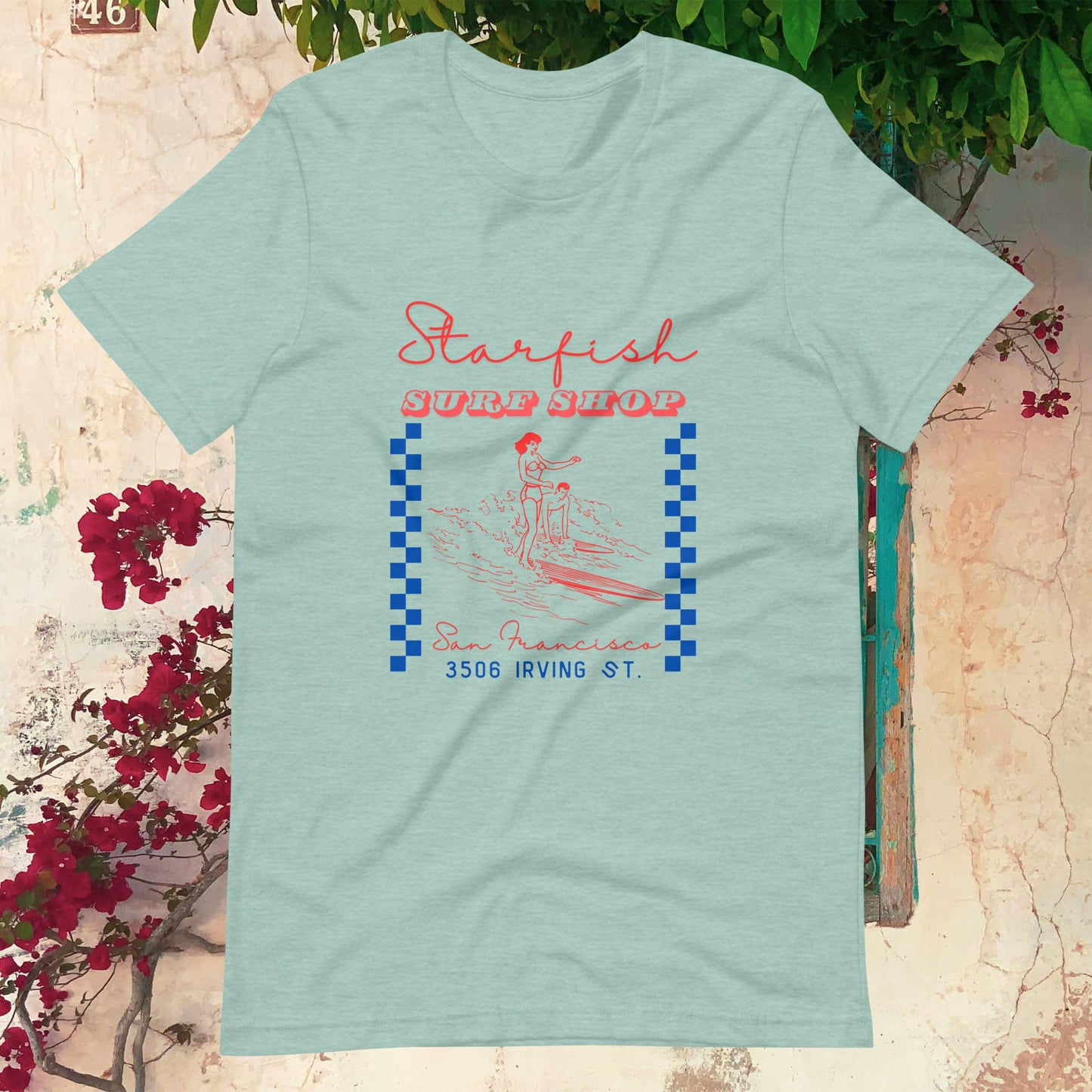 Starfish Surf Shop Vintage Unisex t-shirt