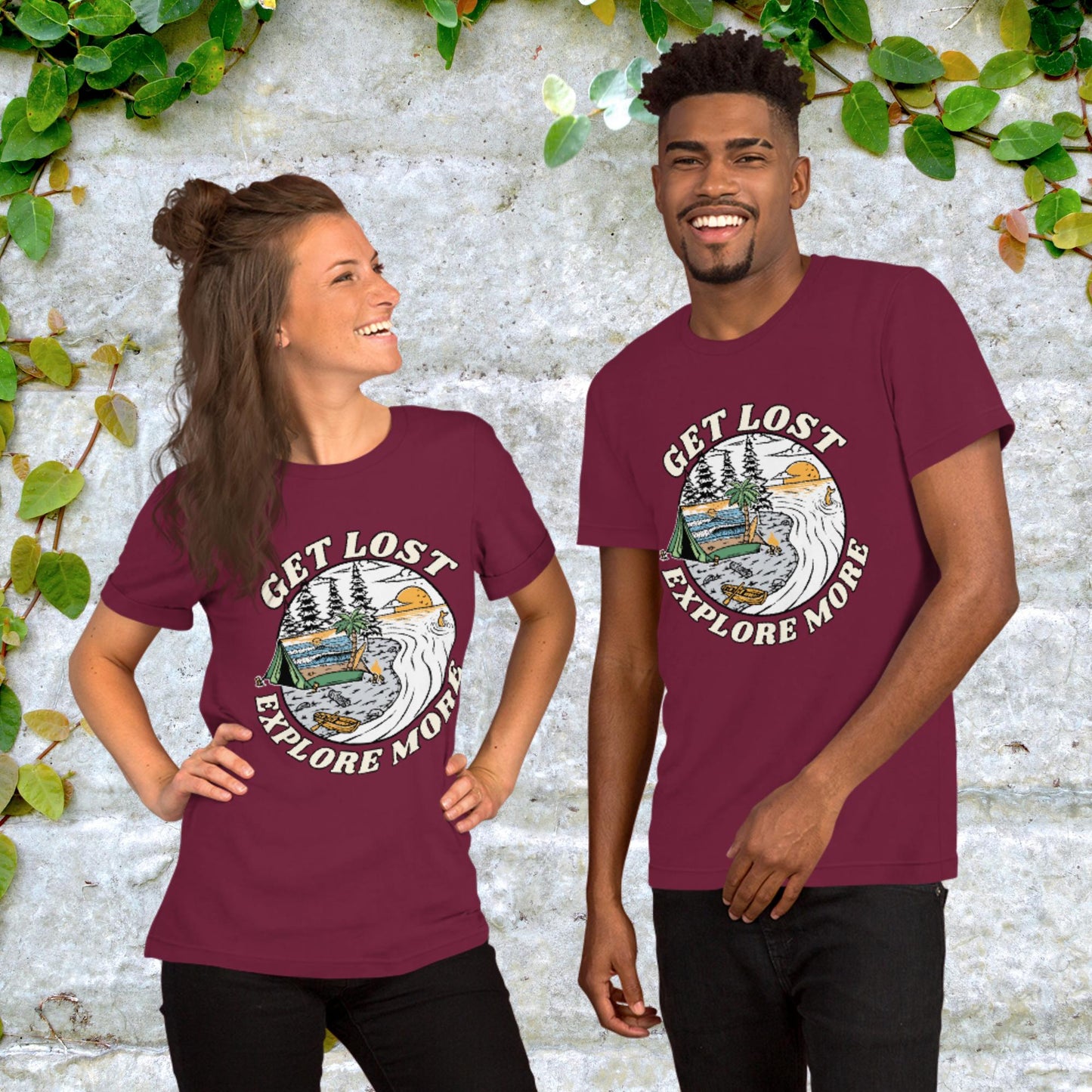 Get Lost Explore More Unisex t-shirt