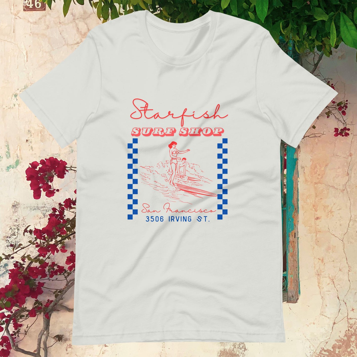 Starfish Surf Shop Vintage Unisex t-shirt