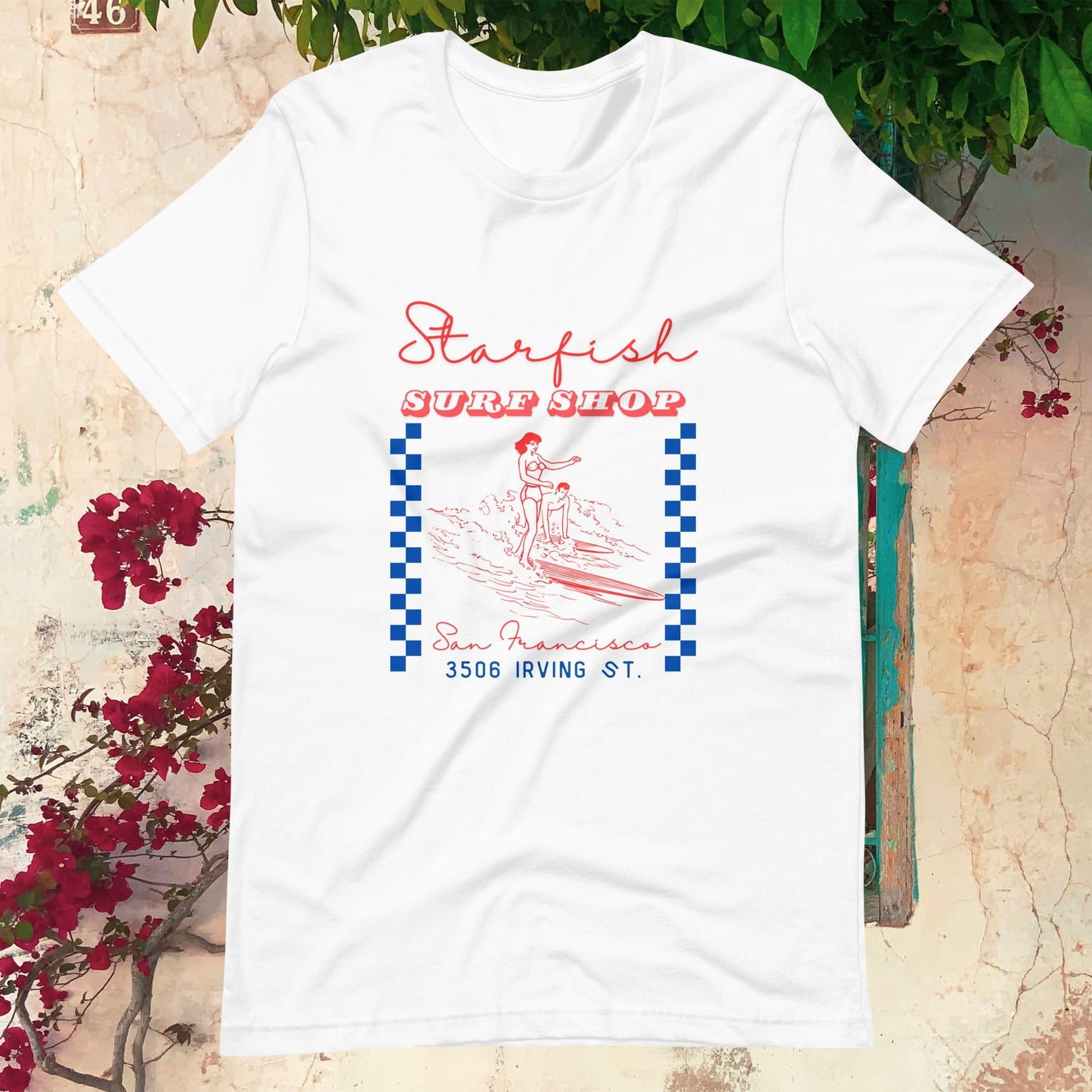 Starfish Surf Shop Vintage Unisex t-shirt