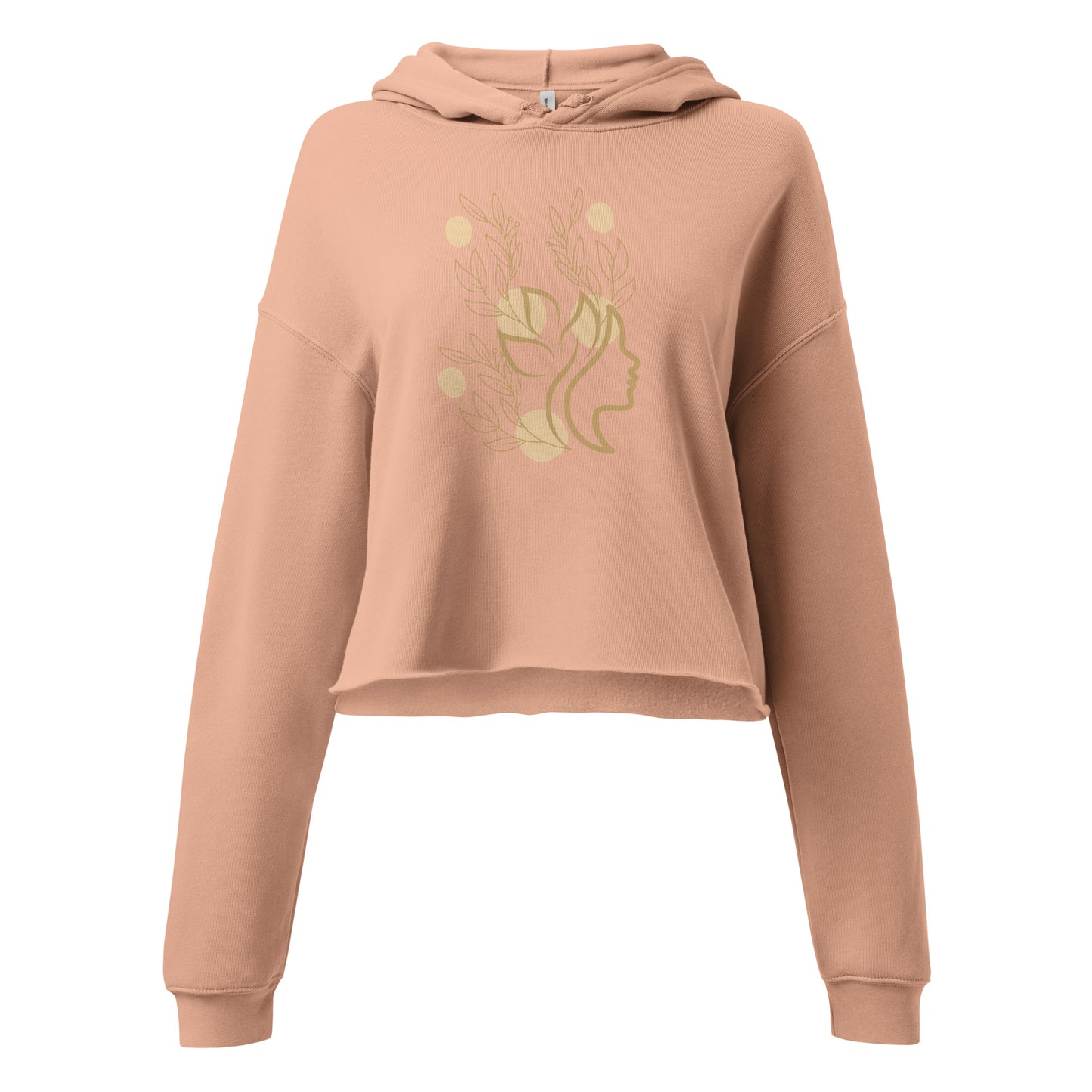 Boho Chic Flower Lady Crop Hoodie