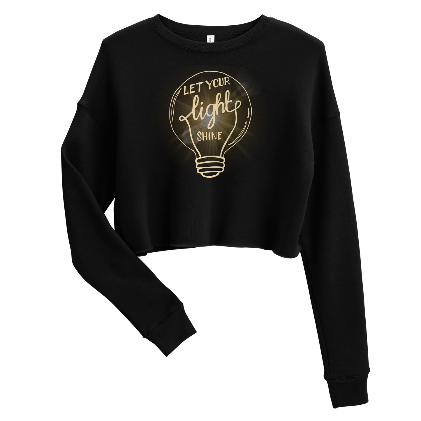 Let Your Light Shine Crop Sweatshirt