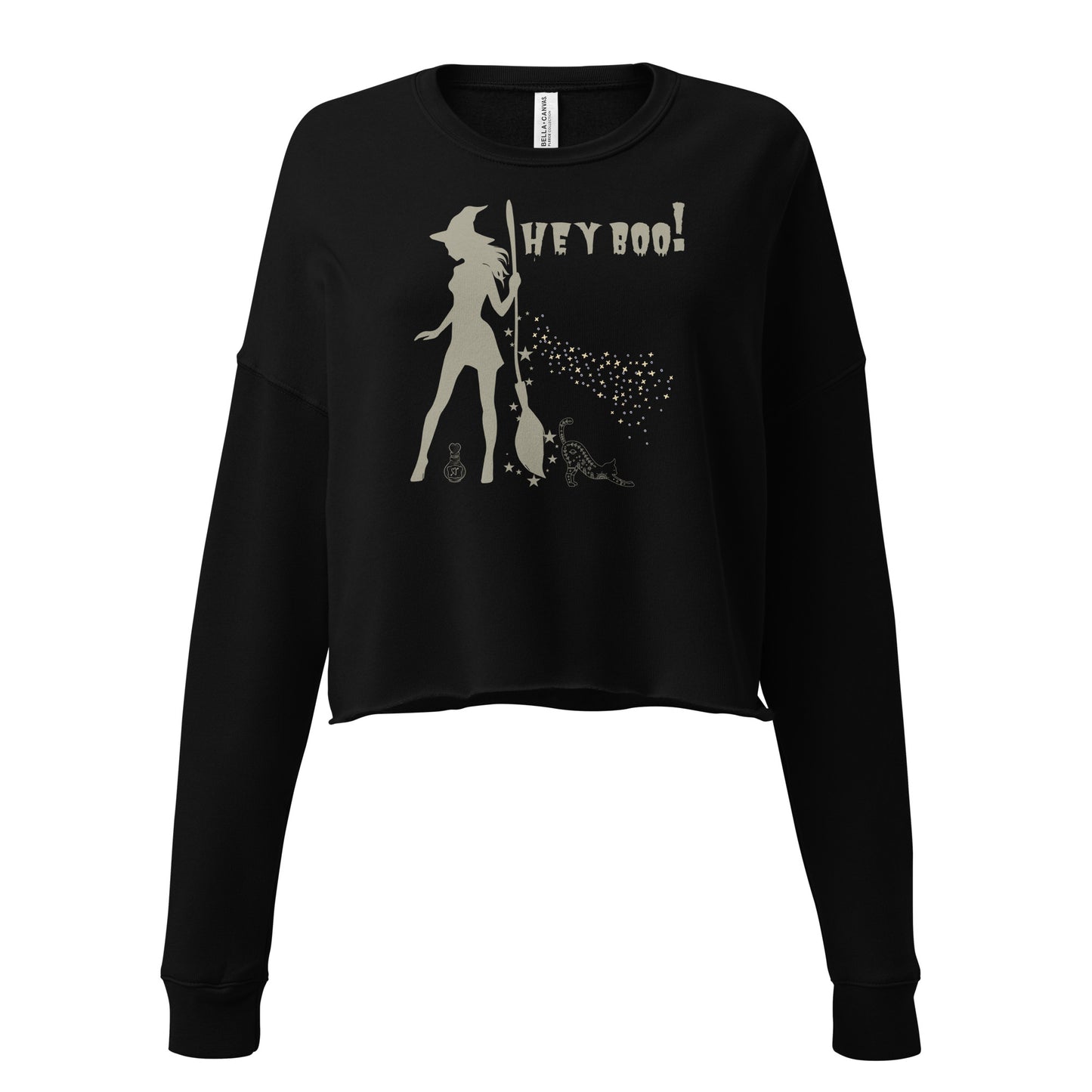 Sexy Witch Hey Boo! Crop Sweatshirt