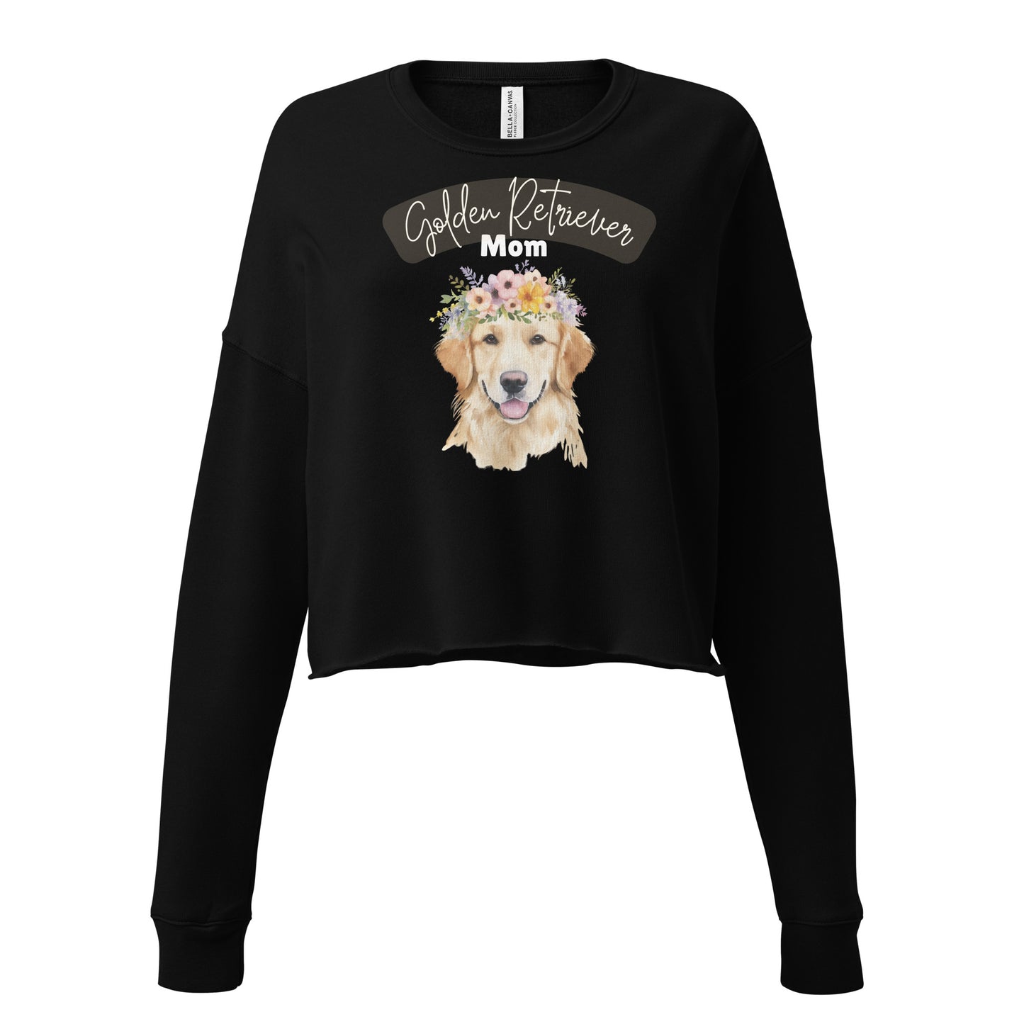 Golden Retriever Mom Crop Sweatshirt