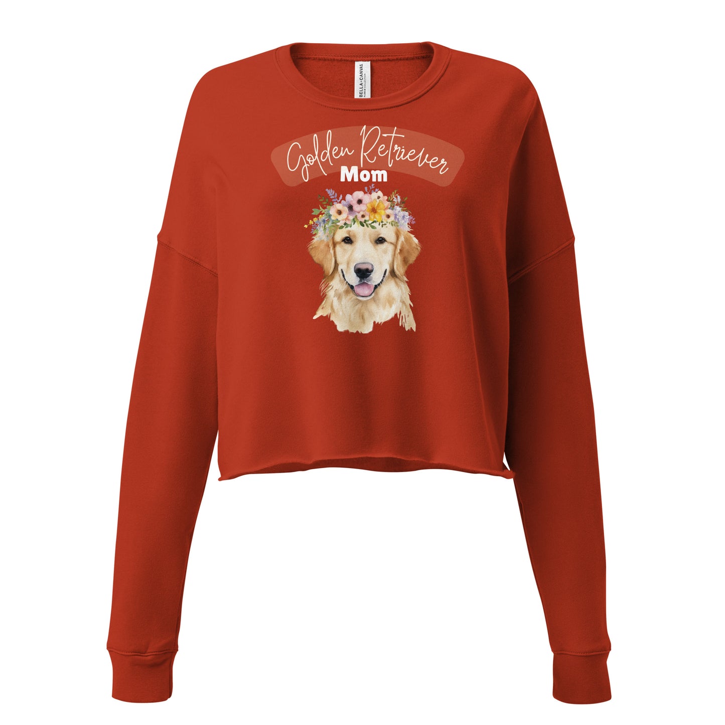 Golden Retriever Mom Crop Sweatshirt