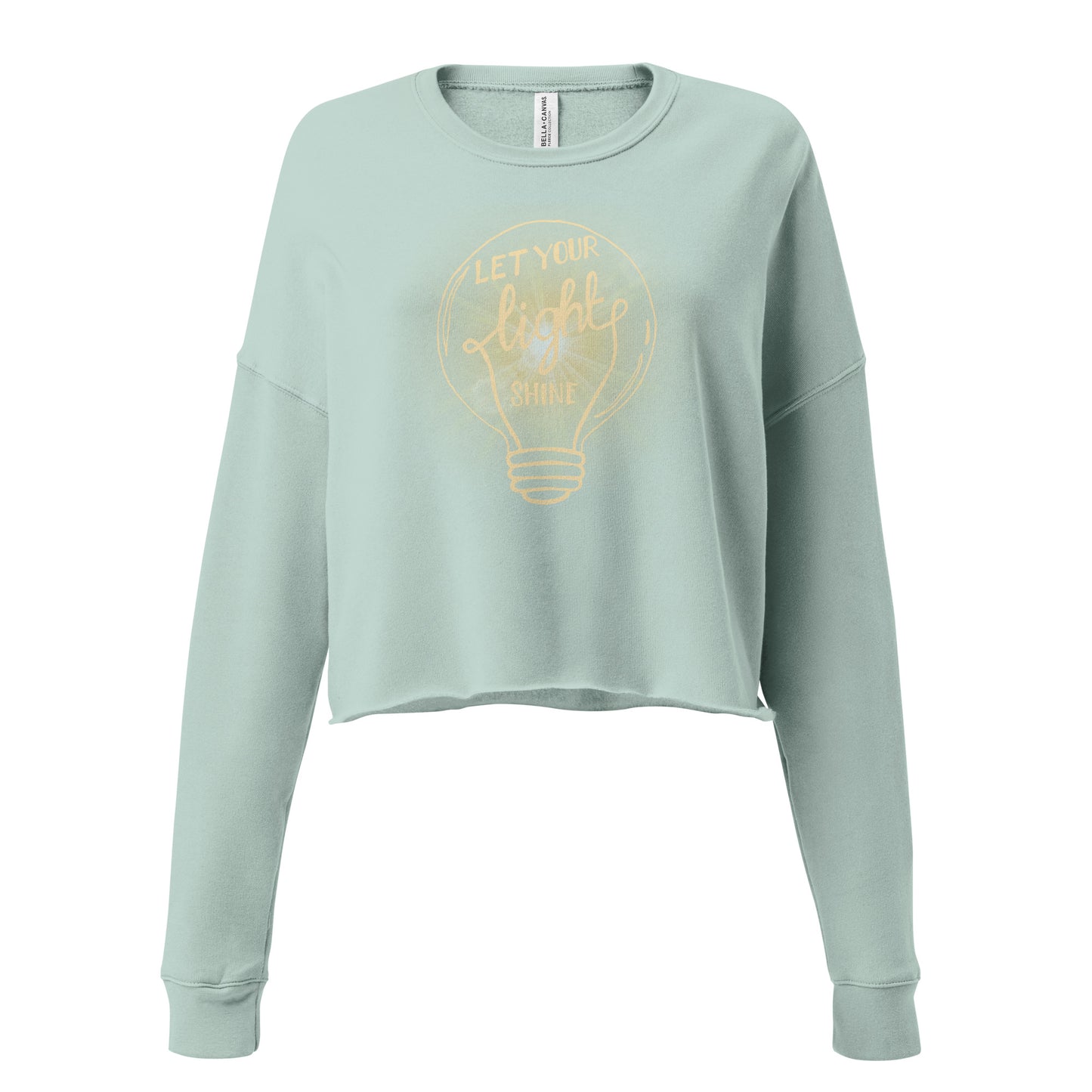 Let Your Light Shine Crop Sweatshirt