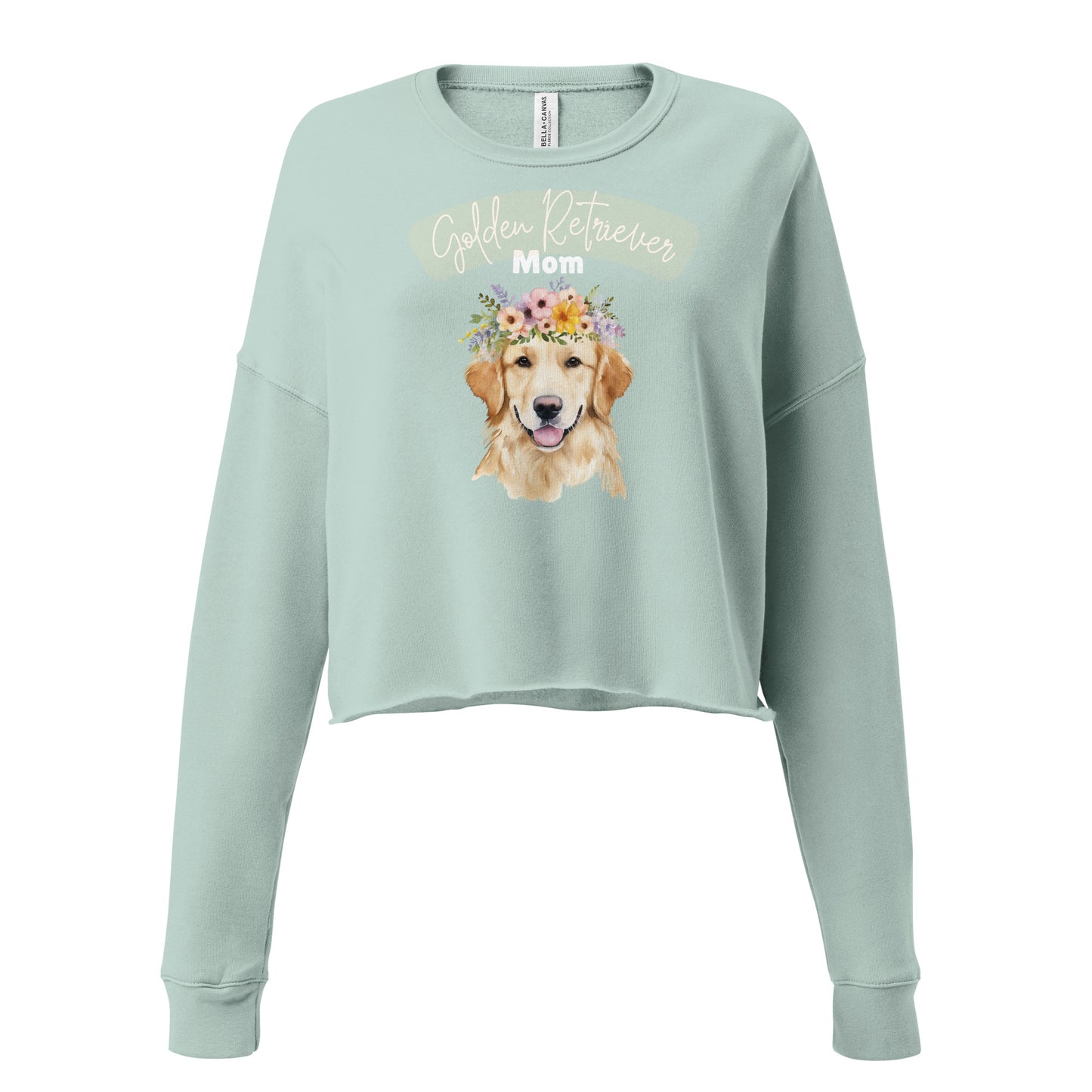 Golden Retriever Mom Crop Sweatshirt