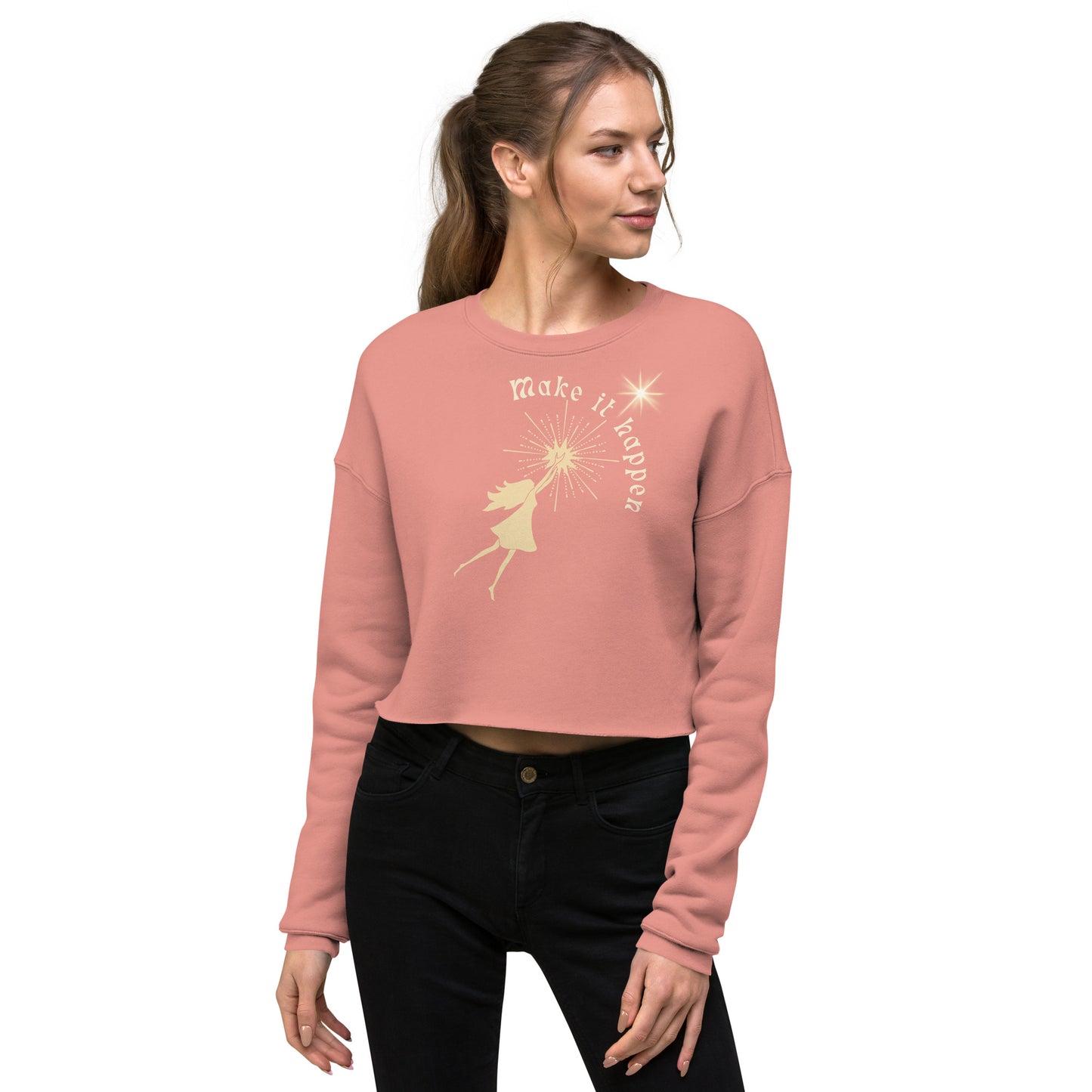 Make It Happen Crop Sweatshirt