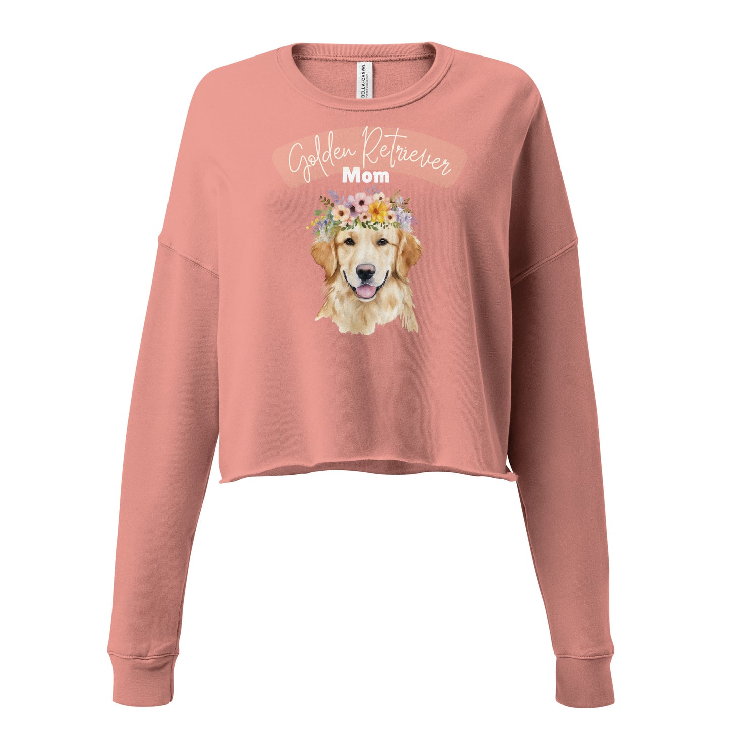 Golden Retriever Mom Crop Sweatshirt