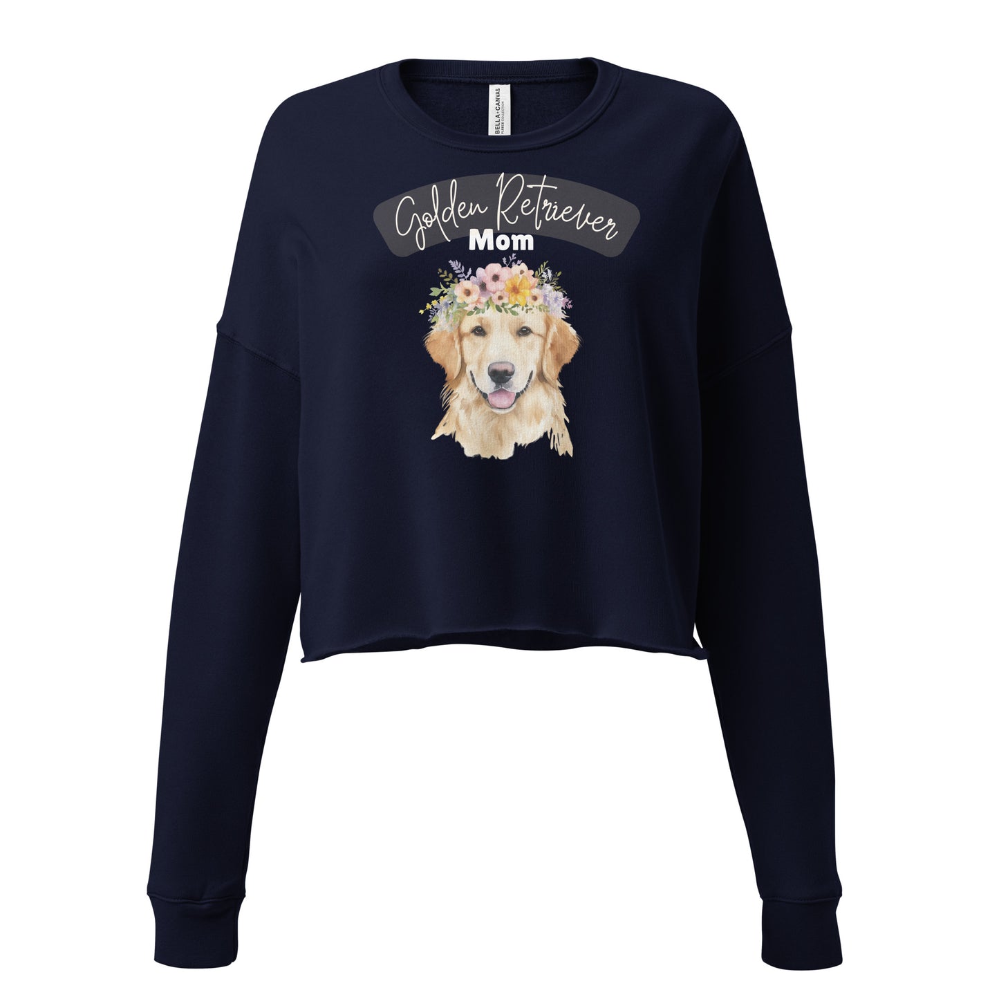 Golden Retriever Mom Crop Sweatshirt