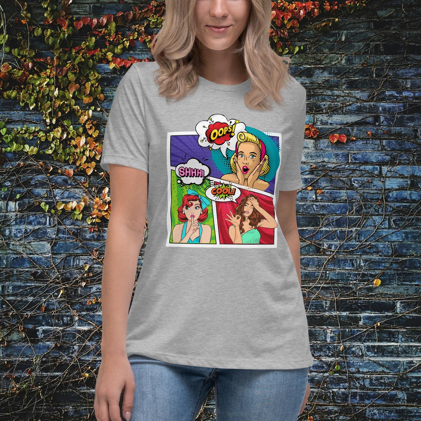 Women Pop Art Women's Relaxed T-Shirt