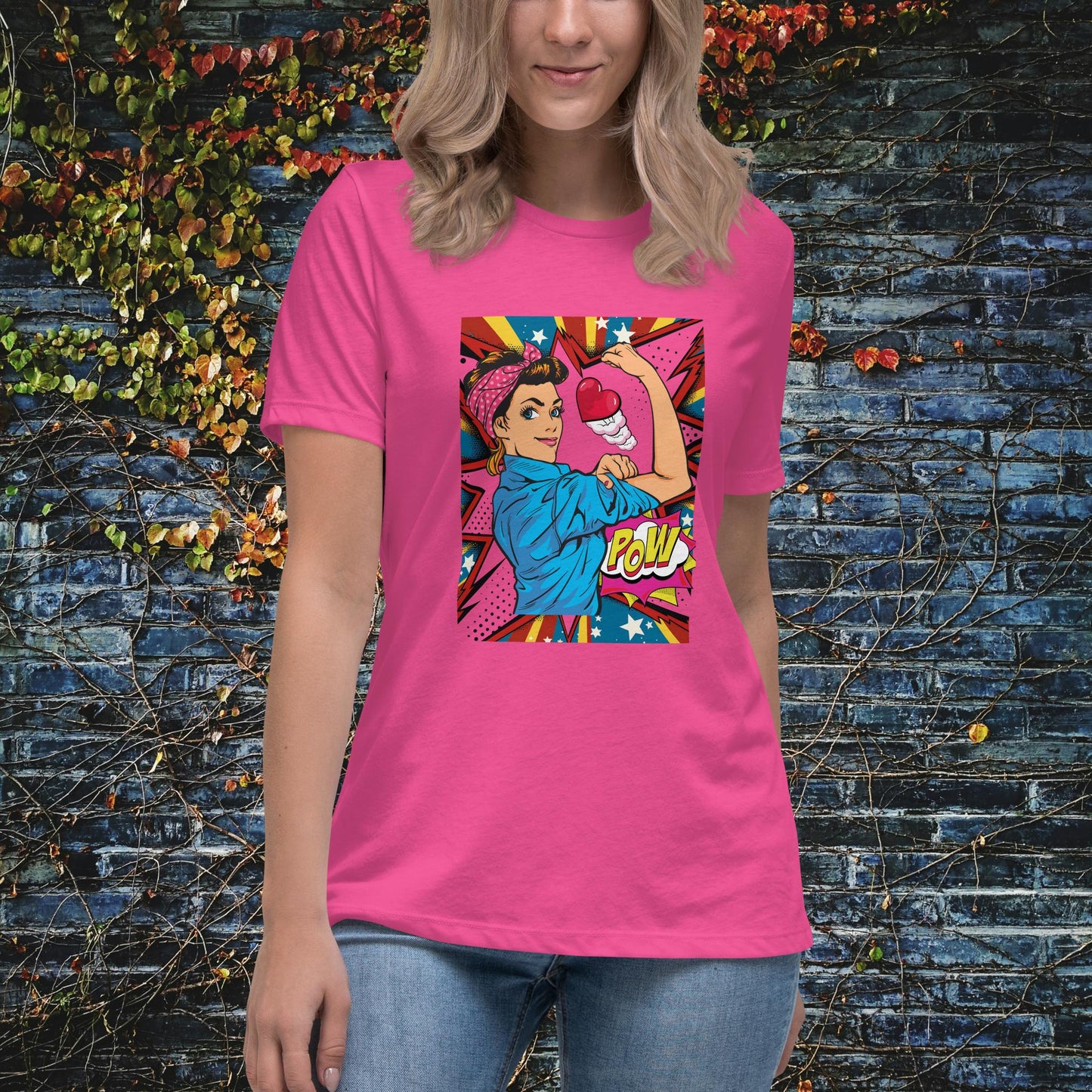 I'm A Strong Woman Pop Art Women's Relaxed T-Shirt