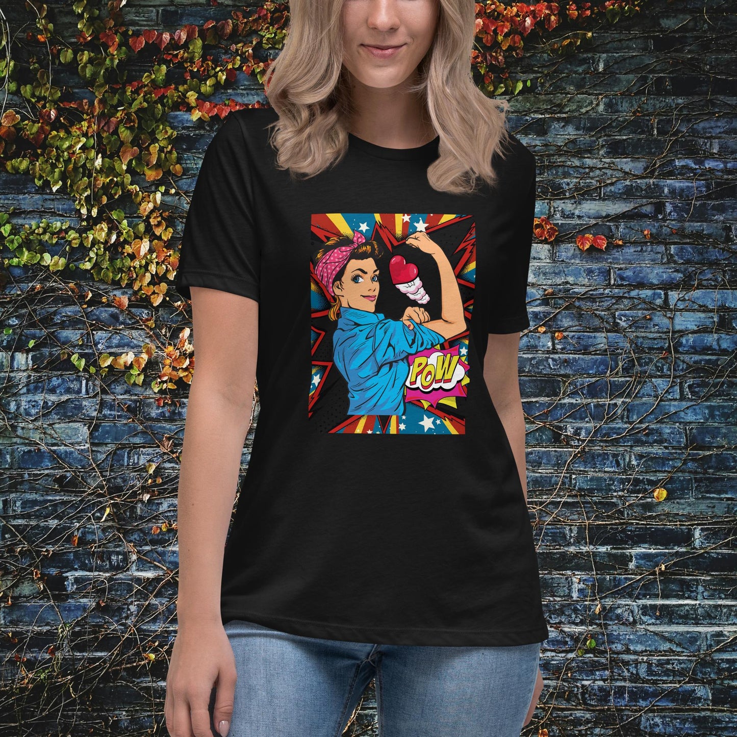 I'm A Strong Woman Pop Art Women's Relaxed T-Shirt