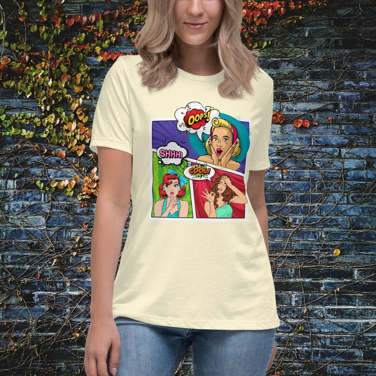 Women Pop Art Women's Relaxed T-Shirt