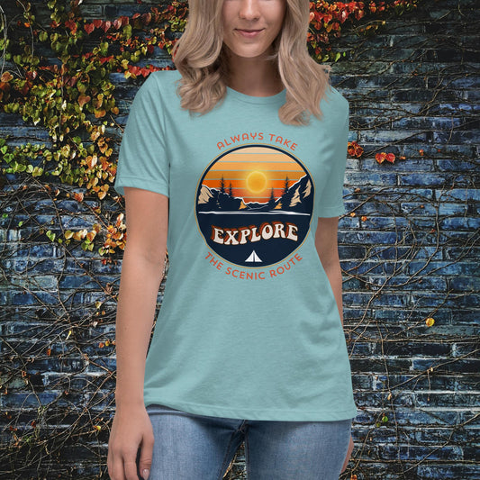 Always Take The Scenic Route Women’s Relaxed T-Shirt