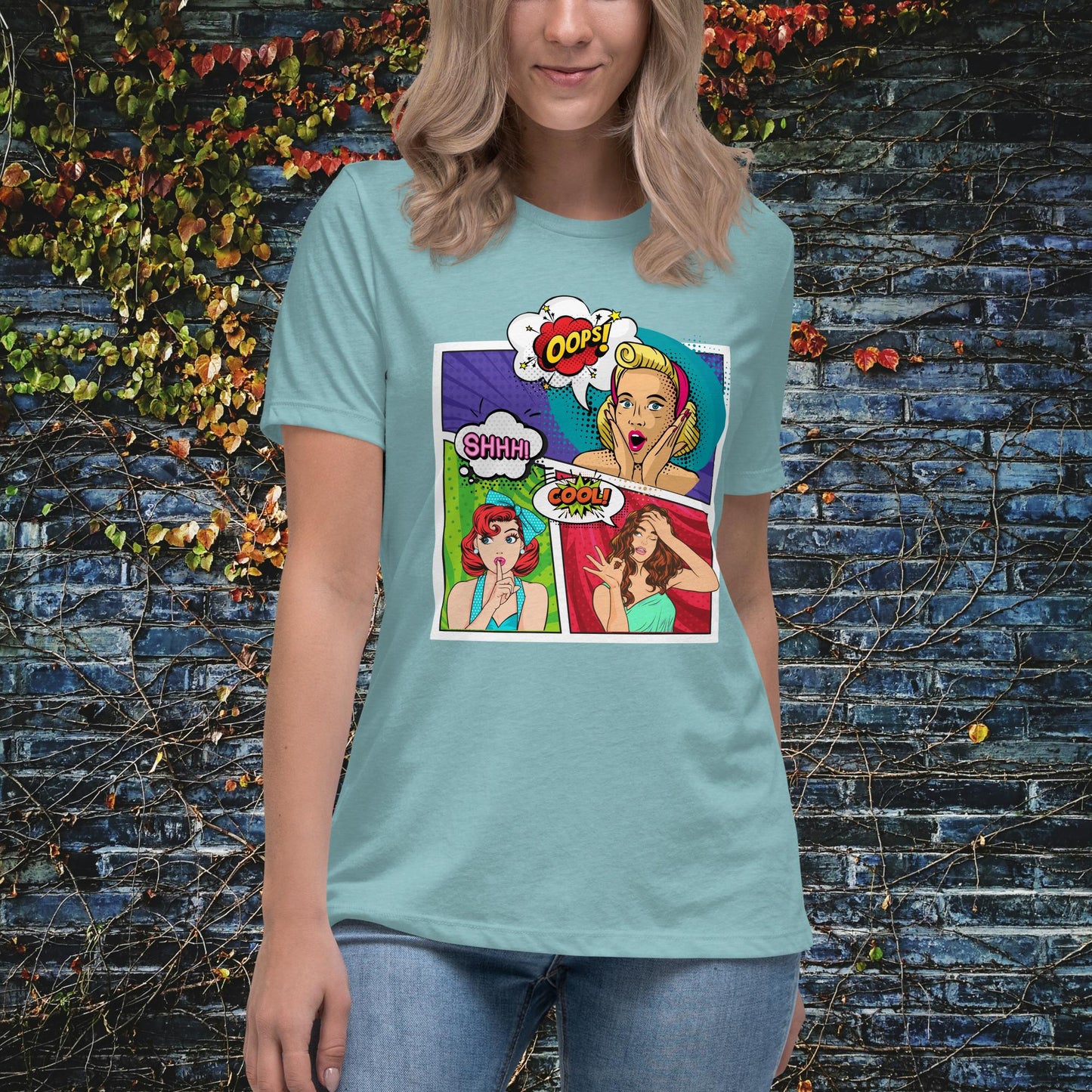 Women Pop Art Women's Relaxed T-Shirt