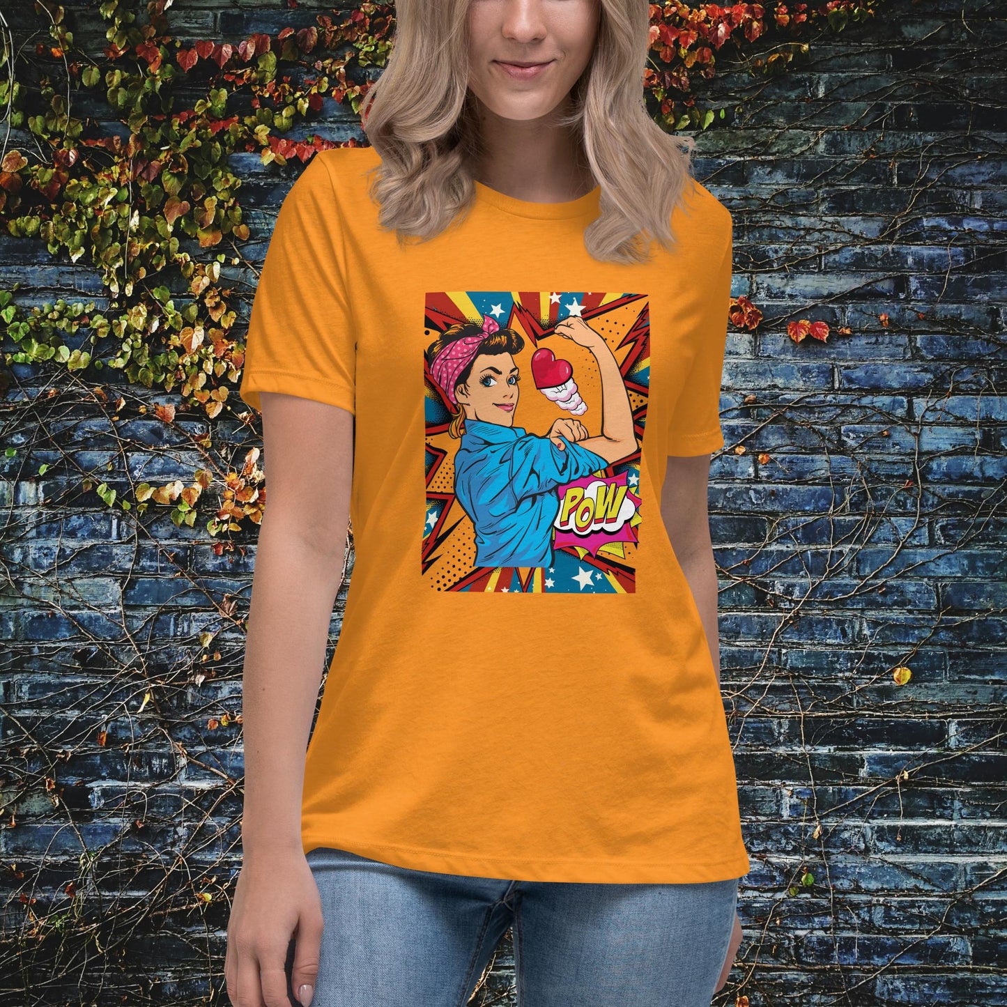 I'm A Strong Woman Pop Art Women's Relaxed T-Shirt