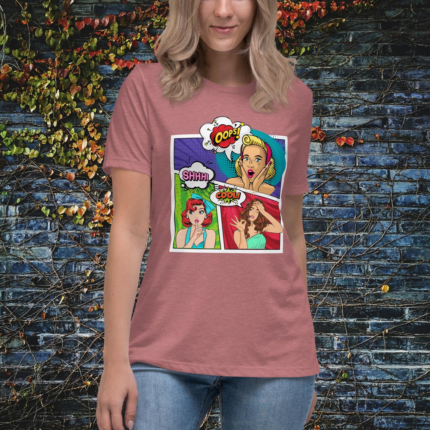 Women Pop Art Women's Relaxed T-Shirt