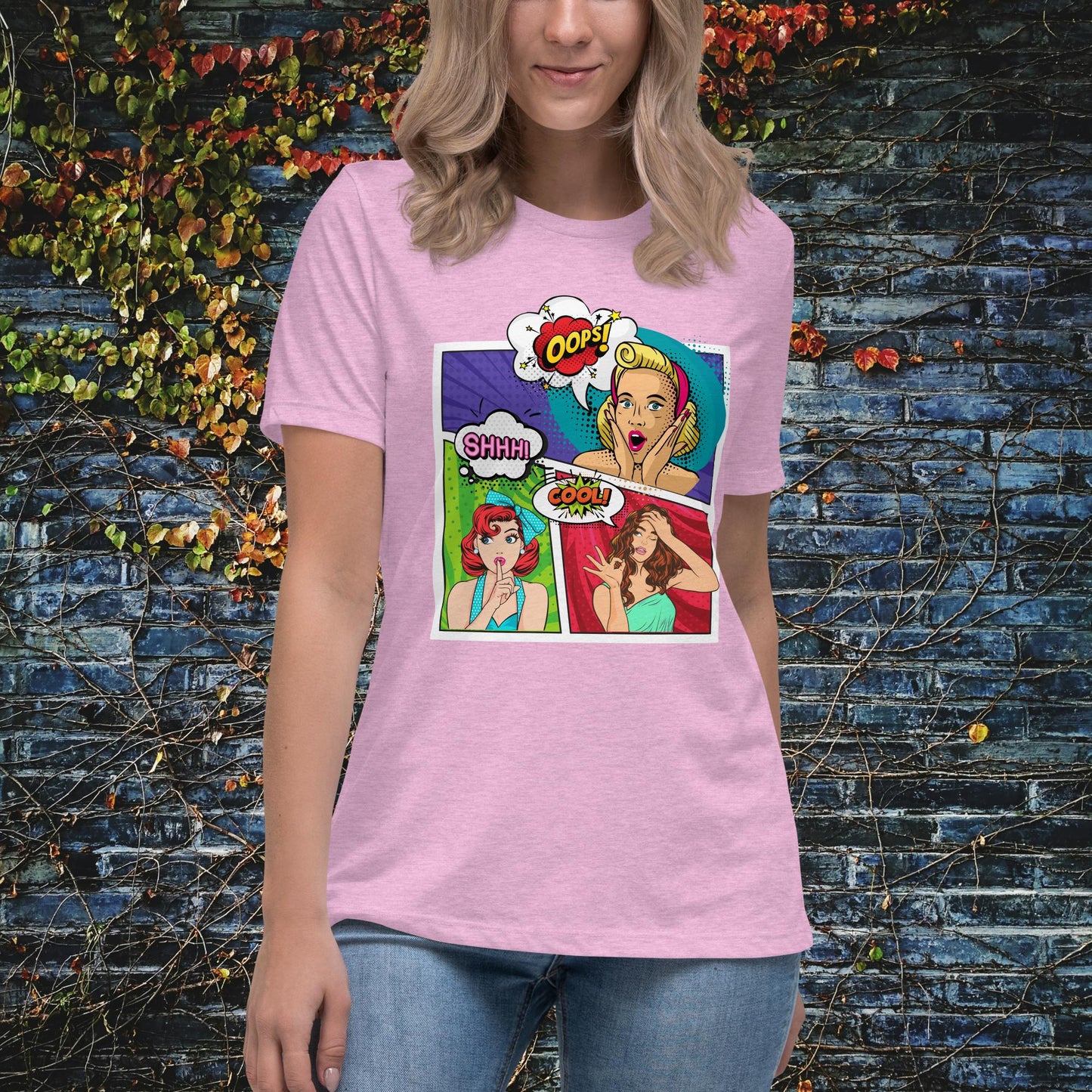 Women Pop Art Women's Relaxed T-Shirt