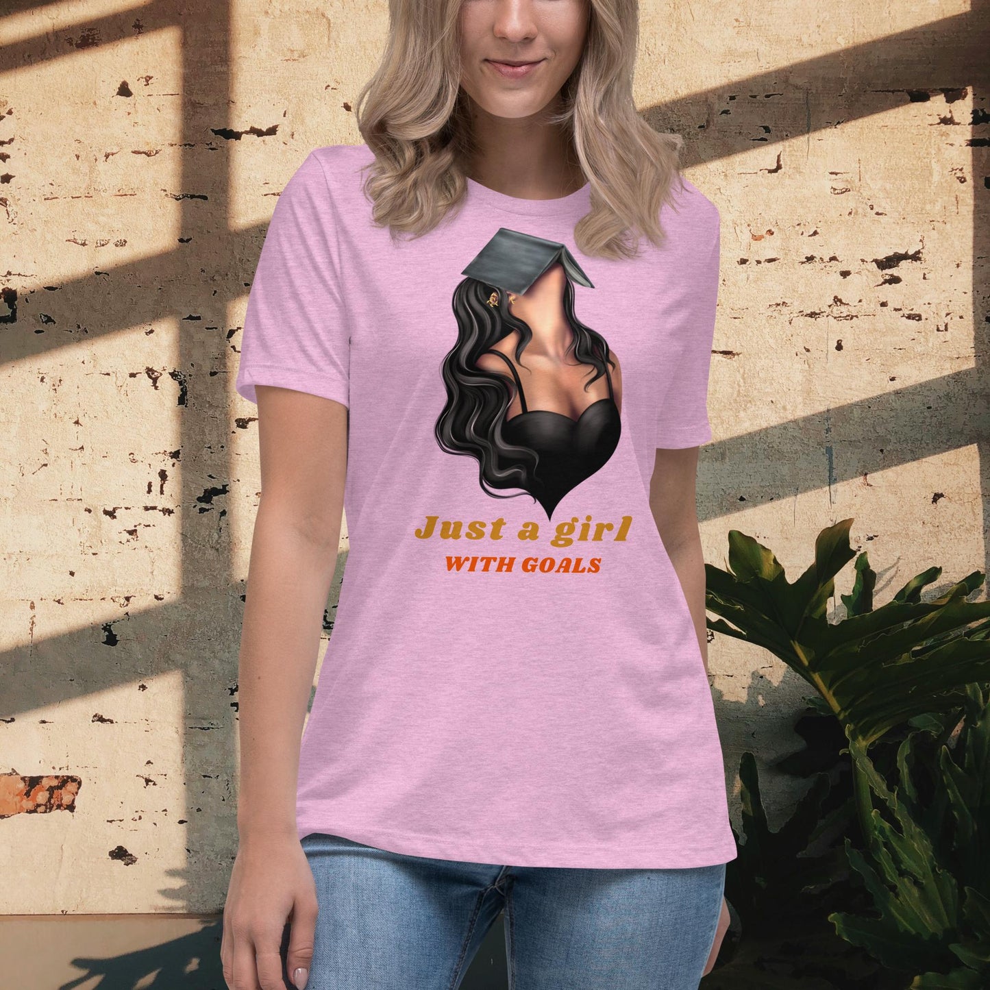 Just A Girl With Goals Women's Relaxed T-Shirt