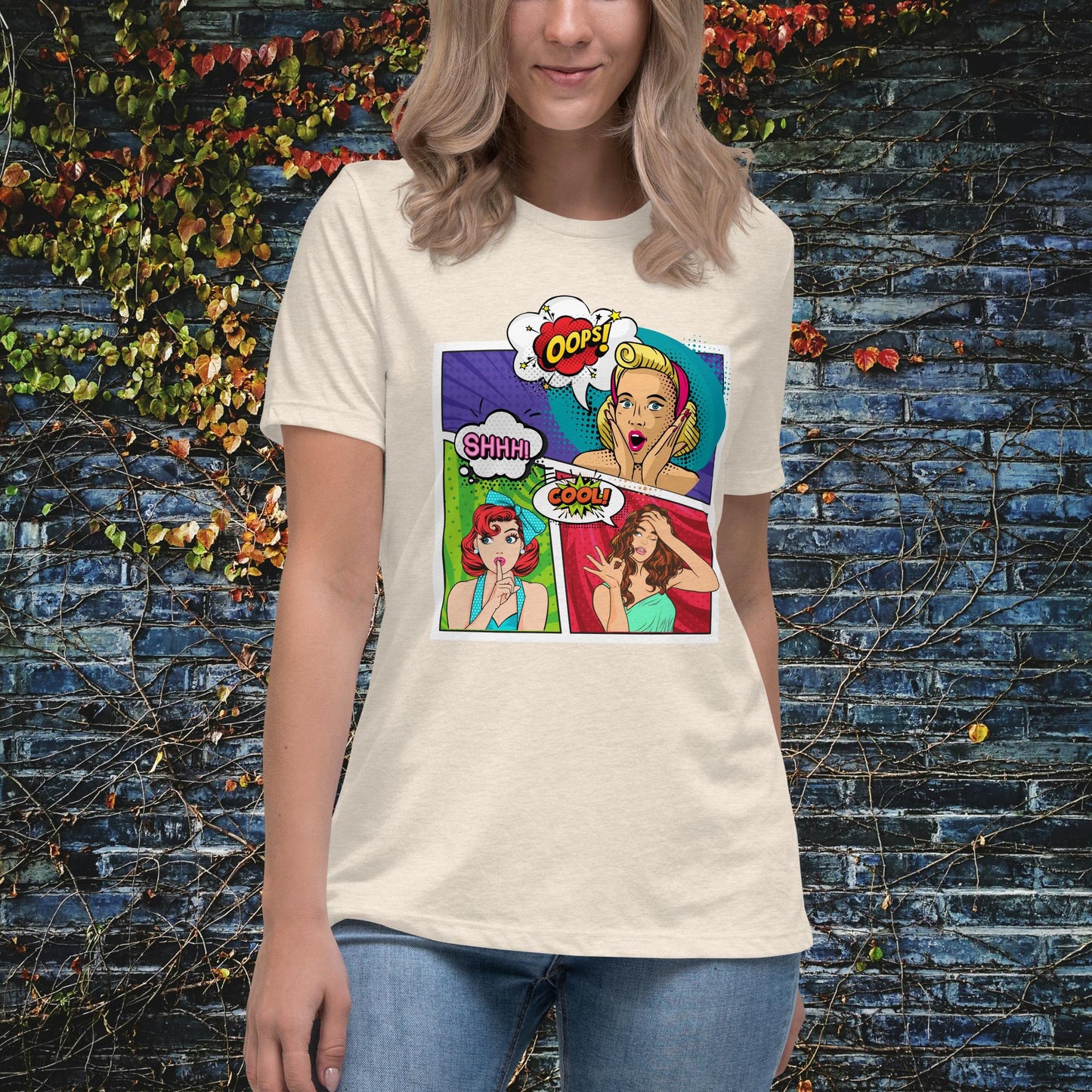 Women Pop Art Women's Relaxed T-Shirt