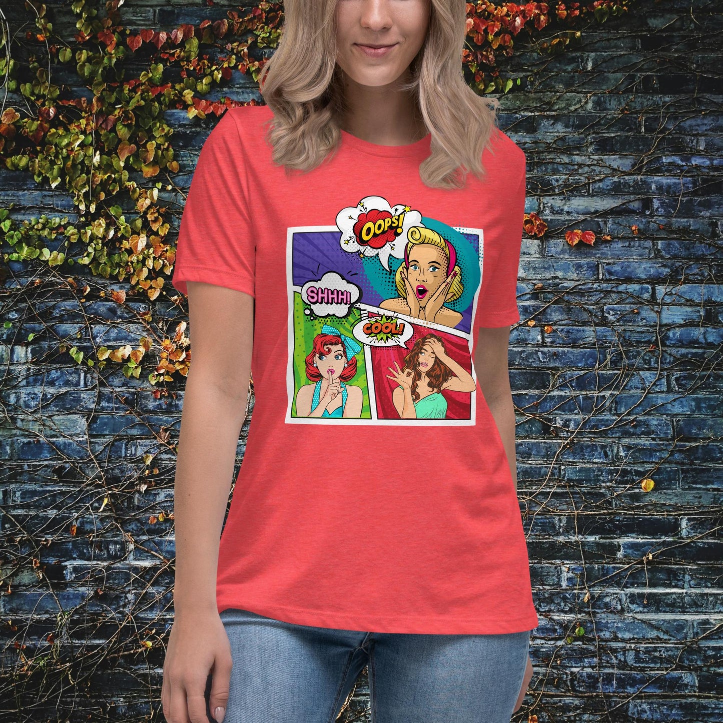 Women Pop Art Women's Relaxed T-Shirt