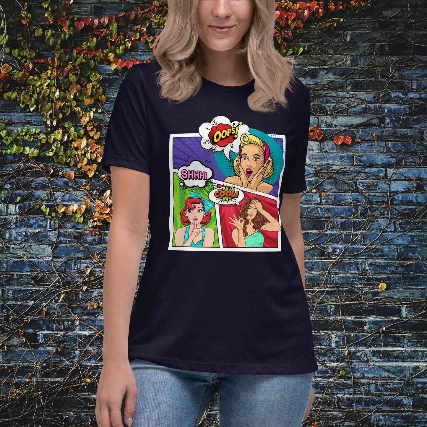 Women Pop Art Women's Relaxed T-Shirt