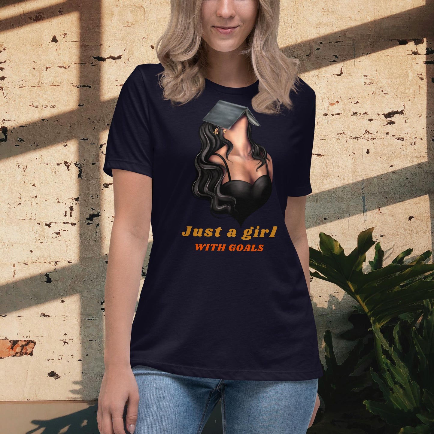 Just A Girl With Goals Women's Relaxed T-Shirt