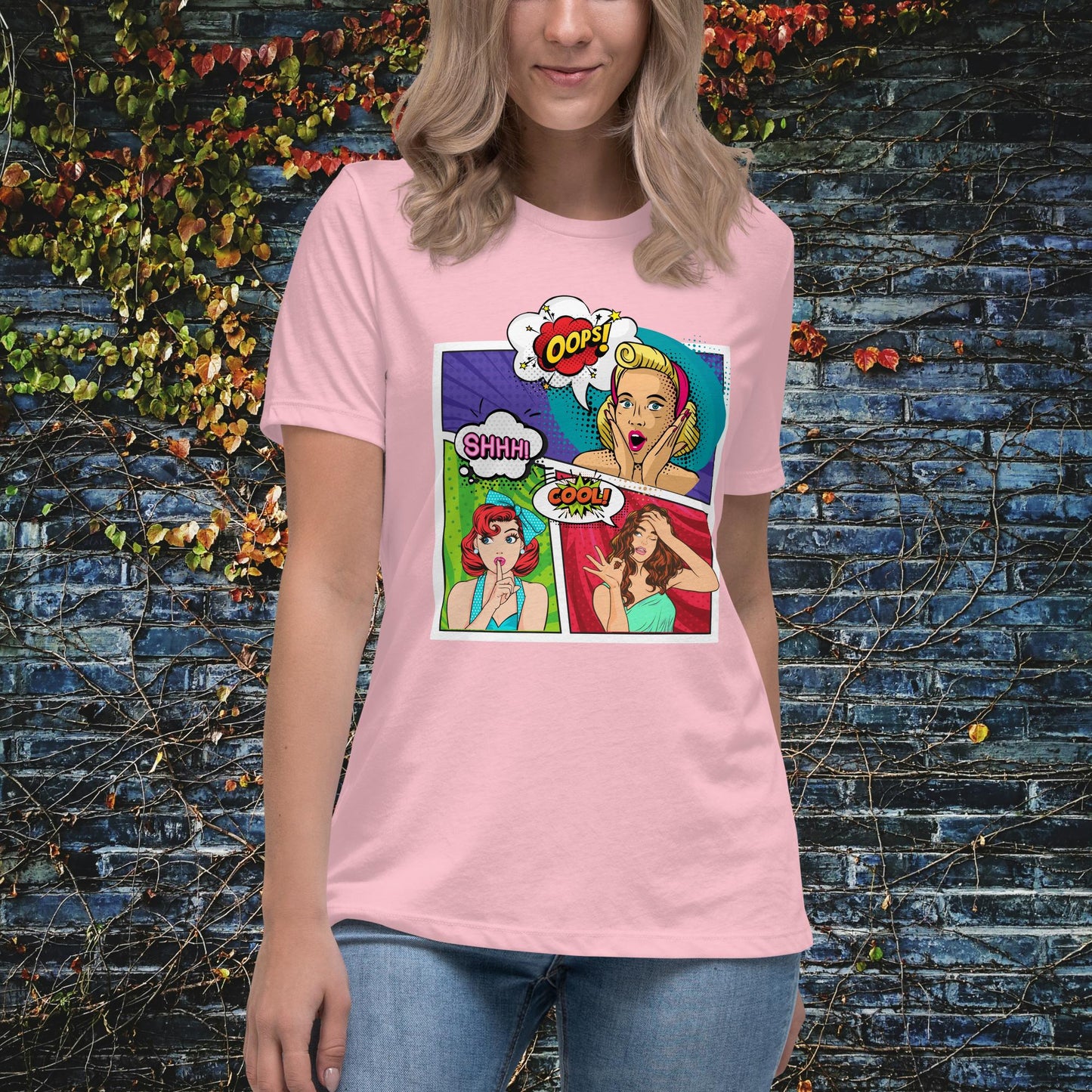 Women Pop Art Women's Relaxed T-Shirt